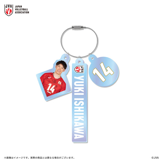 【ランダム封入】3連ワイヤーアクリルキーホルダー（全10種）