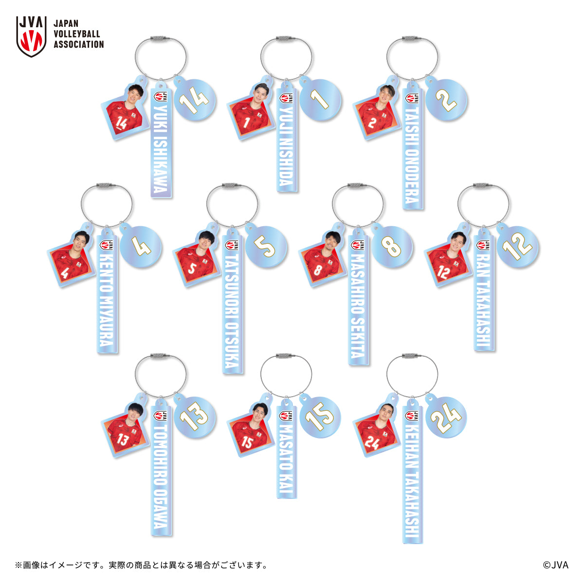 【ランダム封入】3連ワイヤーアクリルキーホルダー（全10種）